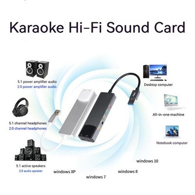 Externe USB Soundkarte Aluminiumlegierung SPDIF Optisch für DTS AC3