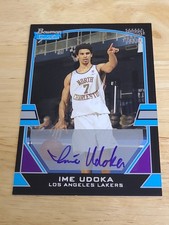 2003-04 Bowman Signature /1250 Ime Udoka #112 Rookie Autograph Lakers $$$