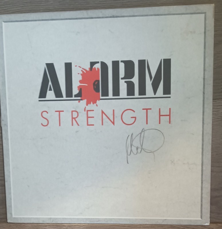 Mike Peters Signed Alarm Album