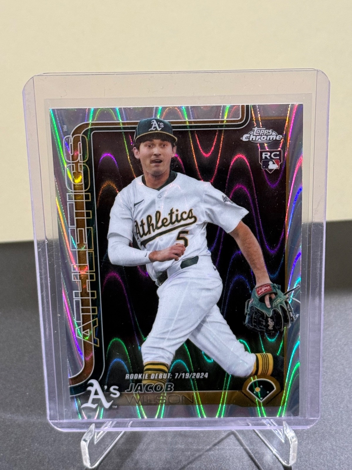 2025 Topps Chrome Update Jacob Wilson #USC150 Rookie Debut RayWave