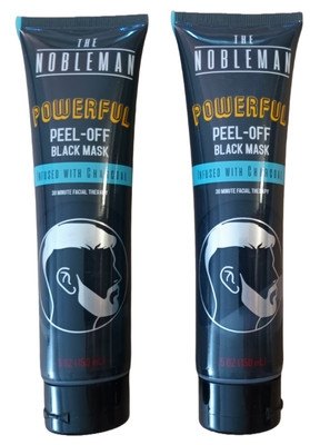 The Nobleman Black Peel-Off Charcoal Black Mask 5oz each tube  2 Tubes