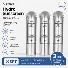 DA EFFECT Hydro Sunscreen 30ml SPF50 PA Korean Skincare 3SET