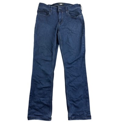 Paige Federal Slim Straight Jeans Men 30 Blue Samson Wash Transcend USA Made