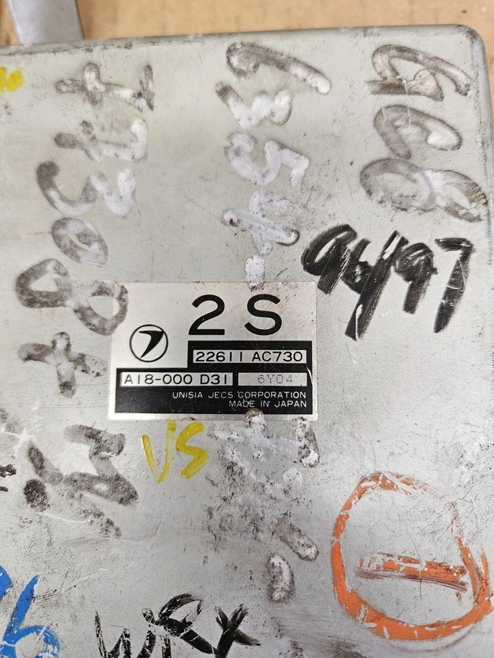 2000-2007 Subaru Impreza 2.0 Turbo ECU Engine Computer Module 22611-AC730 FABRICANTE DE EQUIPAMENTO ORIGINAL - Imagem 2 de 4