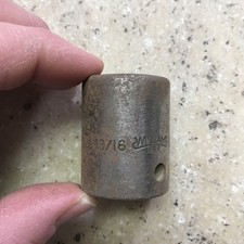 VINTAGE WILLIAMS 13/16” Socket USA A 5- 626 Rare 5/8" DRIVE 6 Point Made In USA
