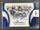 TREVOR LAWRENCE 2025 PANINI FLAWLESS FLYERS AUTOGRAPH AUTO BLUE SAPPHIRE 10/10
