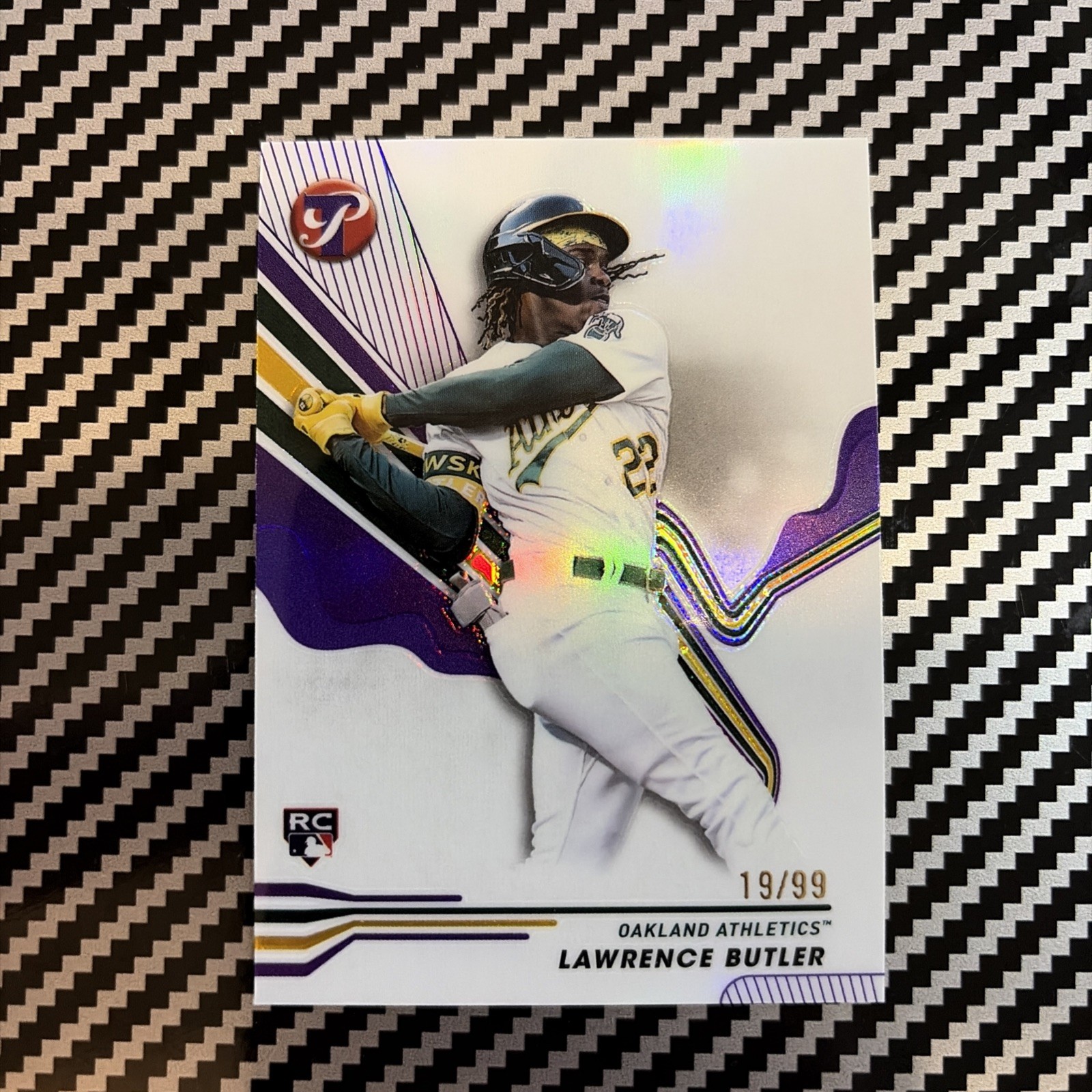 2024 Topps Pristine - Lawrence Butler #150 Purple Refractor /99 (RC)
