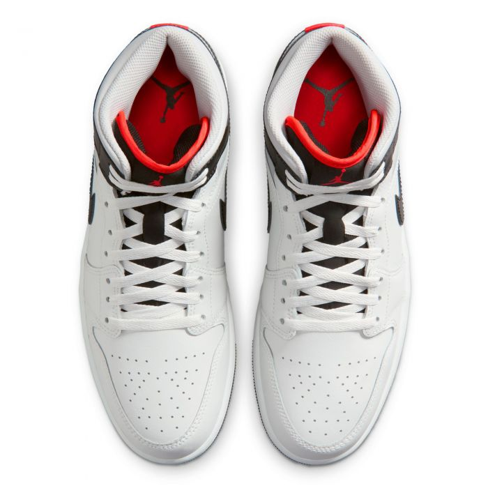 Nike Air Jordan 1 Mid White Neutral Grey Infrared DQ8426-109 Men's