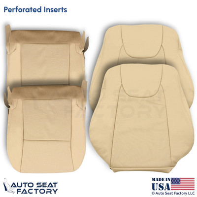 2010-2015 Fits Lexus RX350 RX450H Leatherette Perf Replacement Seat Covers Tan