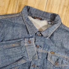 Vintage Polo Jeans Co Ralph Lauren  XL Dark Wash Blue Denim Trucker Jacket Y2K