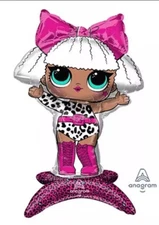 LOL Surprise Diva Air-Fill 23'' Anagram Balloon Birthday Party Decorations