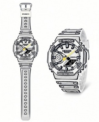 G-Shock GA-2100MNG-7A White Mens Watch Limited Special Edition