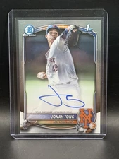 2025 Bowman 1st Chrome Prospect Autographs Jonah Tong #CPA-JTO (RC) Auto - Mets