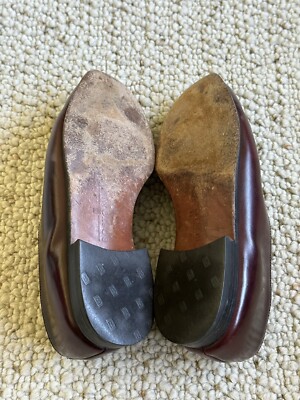 Bostonian Burgundy Leather Kiltie Tassel Loafers Men display picture 3