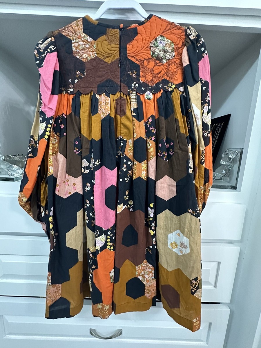 New (sample) Manoush Patchwork Medieval Short Dress H23MERC