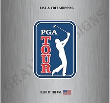 PGA Tour Vinyl Sticker Decal Car Truck Bumper Window Wall Laptop Water Resistant