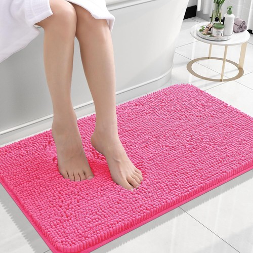 Extra Soft Absorbent Chenille Bath Rugs, Rubber Backing Quick Dry Bathroom Rugs - Picture 21 of 293