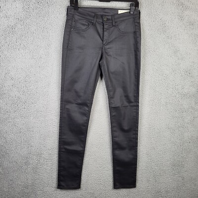 rag & bone Women's black waxed Legging Size 28