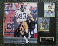 LOUIS LIPPS AUTOGRAPHED 8x10 + 2 MORE AUTO CARDS STEELERS RARE