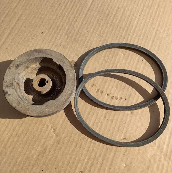 PULLEY DOUBLE DRIVE BELTS KEY 1973 TH1002 Troy Bilt HORSE Tiller eBay