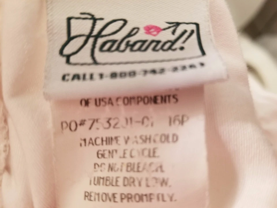 Pantalones para mujer Haband talla 16P 16 Petite blancos Foto 2 de 3