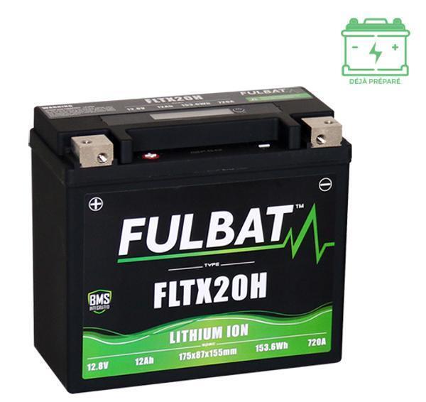 Batterie Fulbat FLTX20H Lithium 12V 12Ah dimensions 175x87x155 mm pour quad