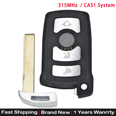 Remote Key Fob 4 Button 315MHz CAS1 PCF7942 for 2002-2008 BMW 7 Series E65 E66