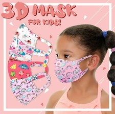 4Pack Girls Face Mask Kids Toddler Reusable Washable Protection Cover Breathable