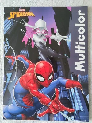 Marvel Spider-Man Ausmalheft mit 17 Ausmalbildern + Vorlagen