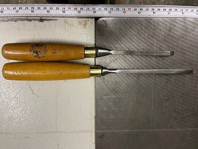 Vintage Robert Sorby Locher Marke und SA Bell & Söhne Einsteckmeißel x2