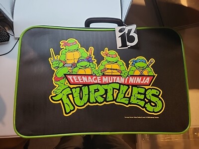 Vintage Teenage Mutant Ninja Turtles Suitcase  18'' X 11.5'' TMNT Mirage 1989