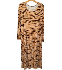 Loun Gy By Giuliana Dress Size L Multi Rayon Long Women Dress