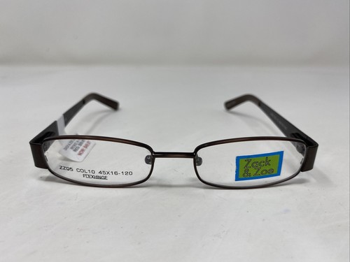 Zack & Zoe ZZ05 COL.10 45-16-120 Bronze Brown Full Rim Eyeglasses Frame SU78