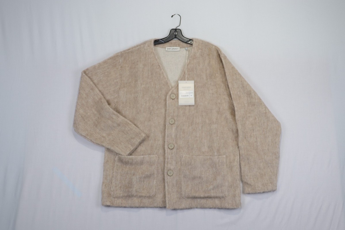 Our Legacy , o1rshd11223 Cardigan Antique White Mohar in Light