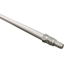 54" Anodized Aluminum Broom, Mop  Handle with Metal Thread