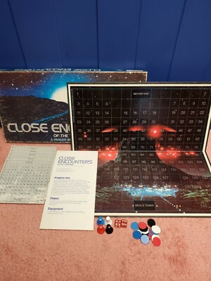 Vintage Close Encounters Of The Third Kind Board Game Parker Bros 1978 UFO Movie