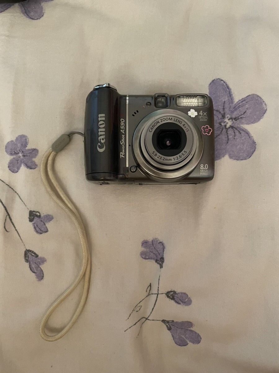 Canon PowerShot A590 IS 8.0MP Digital Camera - Gray - Read