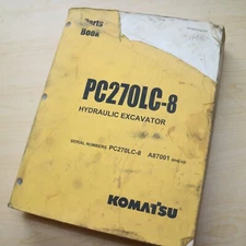 KOMATSU PC270LC-8 Crawler Excavator Spare Parts Manual Book Catalog list factory