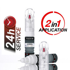 for Honda Sonic Grey NH877P TOUCH UP CAR PAINT PEN 20ML BOTTLE NEEDLE TIP BRUSH