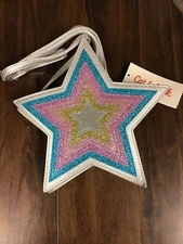 Kids Glitter Sparkle Star Purse
