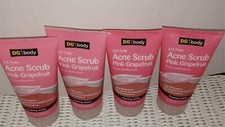 Lot of 4 DG Oil Free Acne Facial Scrub Pink Grapefruit 4.2 fl ea EXP READ