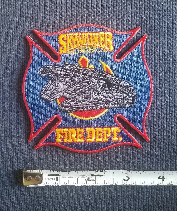 Star Wars Skywalker Ranch Fire DEPT. Rescue EMS Embroidered Patch - new