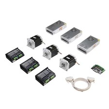 US/EU Free ship 3 Axis Nema34 Stepper Motor 1232 OZ-IN Drivers Controller CNC