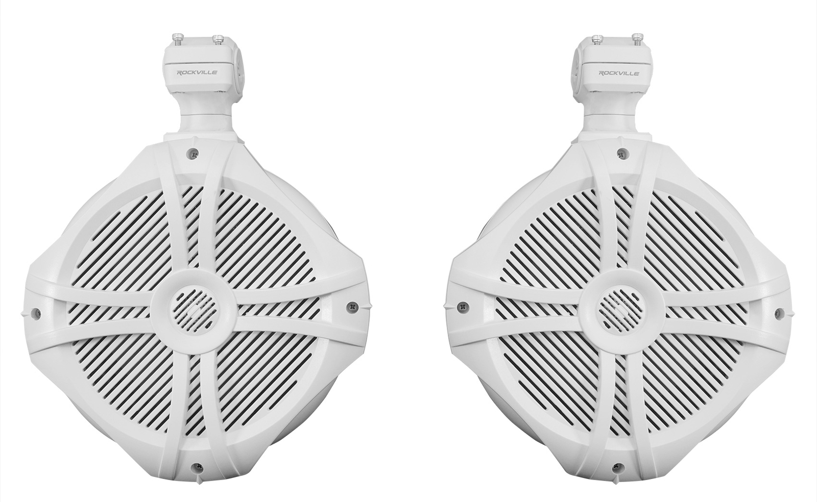 4 Rockville RWB90W White 8 динамиков на поворотной башне для морского вейкборда Усилитель