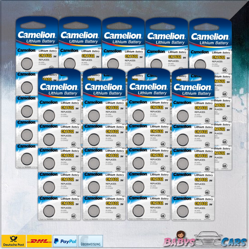 Thumbnail - 45 Stk Camelion 3v - Cr1632 Knopfzellen Uhrenbatterien Knopf Zellen
