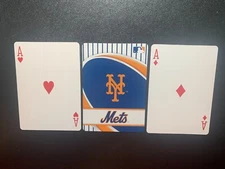 Swap Playing Cards    NEW YORK METS    Lot of 2 Aces   MLB   DIAMONDS and Hearts