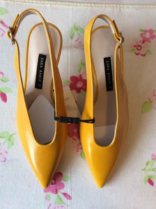 yellow kitten heels uk