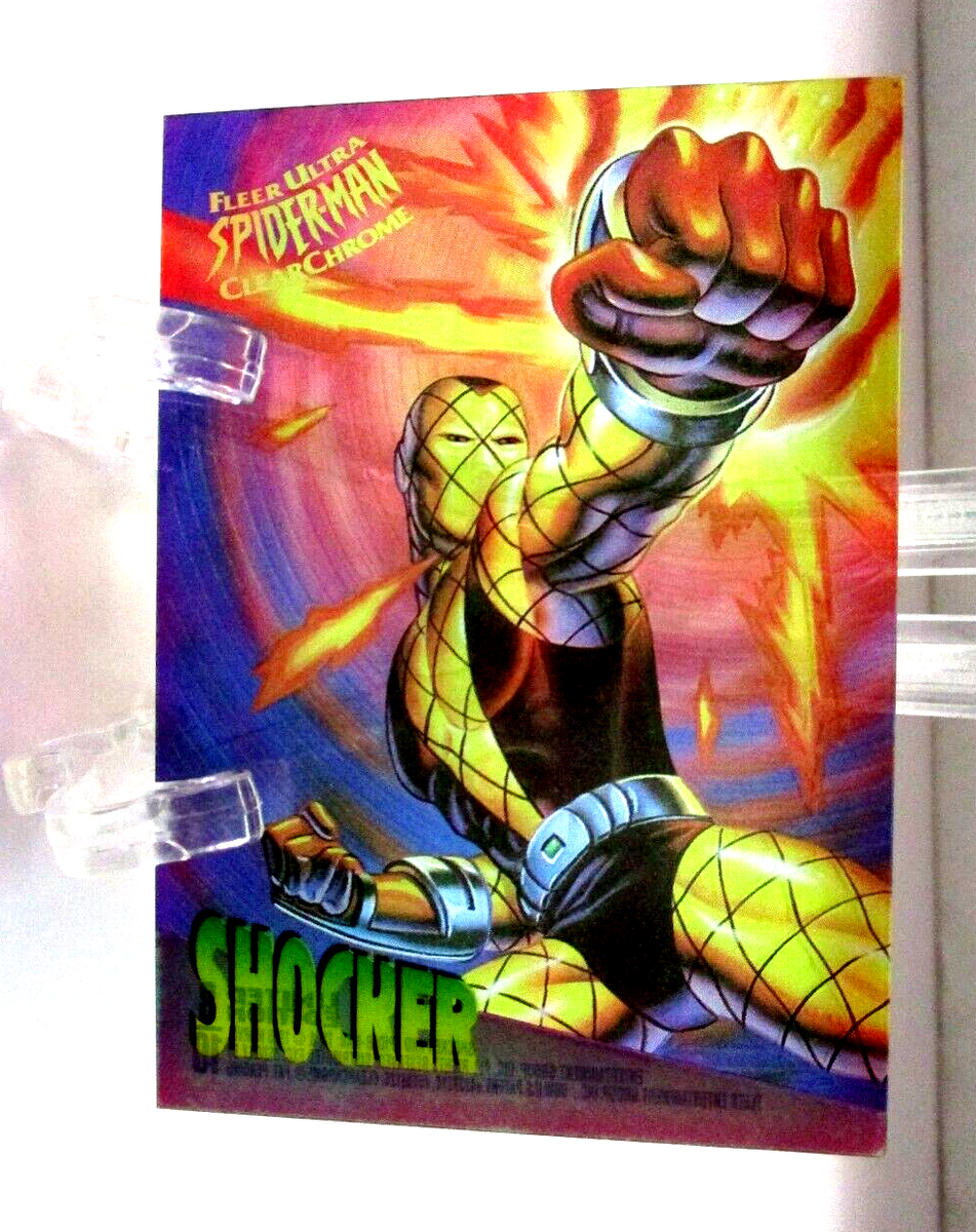 95 Fleer Ultra Spider-man Clear Chrome #8 SHOCKER | eBay
