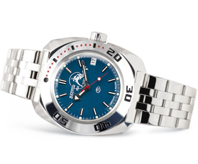RUSSISCHE ARMBANDUHR TAUCHERUHR VOSTOK WOSTOK BIG DIVER TAUCHER 710059 20ATM