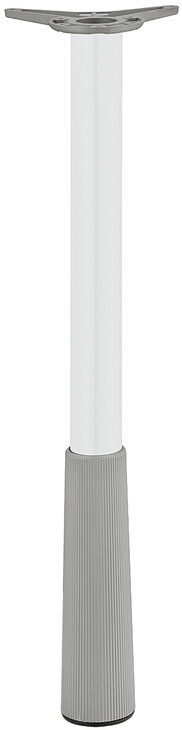 Piedino Per Mobile In Zama Verniciato Argento Cm.6x6 - H.1,6 Cm Regolabile - Foto 3